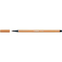 Rostirón, filctoll 1mm, M STABILO Pen 68 sötétokker Filctoll Stabilo