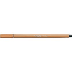 Rostirón, filctoll 1mm, M STABILO Pen 68 sötétokker