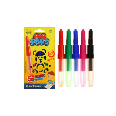 Filctoll fújós készlet Centropen AIRPENS 1500 Bright 5 klf. szín Filctoll fújós készlet Centropen AIRPENS 1500 Bright 5 klf. szín