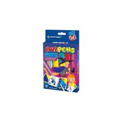 Filctoll fújós készlet Centropen AIRPENS 1549 Magic 5+1 klf. szín Filctoll Centropen