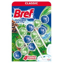 WC illatosító golyós 3 x 50 g Bref Power Aktiv Pine Forest Iroda üzemeltetés, munkavédelem Bref