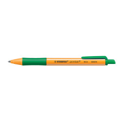 Golyóstoll nyomógombos 0,5mm, Stabilo pointball 6030/36, írásszín zöld Golyóstoll Stabilo