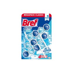 WC illatosító golyós 3 x 50 g Power Aktiv Bref Ocean Breeze Iroda üzemeltetés, munkavédelem Bref