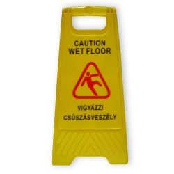 Csúszásveszély figyelmeztető jelző tábla Iroda üzemeltetés, munkavédelem Fix-Net
