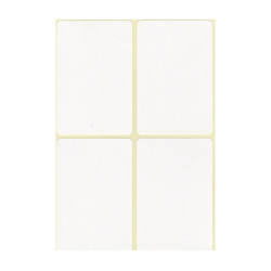 Etikett címke, 45x70mm, 15 lap, 4 címke/lap