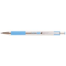 Golyóstoll 0,7mm, pasztell világoskék test, Zebra F-301, írásszín kék Golyóstoll Zebra