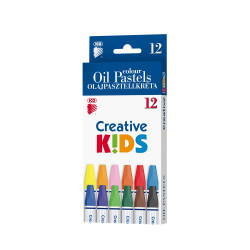Olajpasztell kréta készlet, ICO Creative Kids 12klf. szín