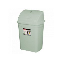 Szemetes kuka billenő fedéllel műanyag 9 literes szürke UP116