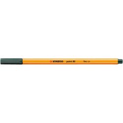 Rostirón, tűfilc 0,4mm, STABILO Point 88 sötétzöld