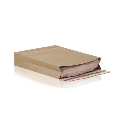 Csomagküldő webshop tasak 162x229x40mm, erős kraft papírból 250 db/doboz, E-green barna