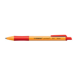 Golyóstoll nyomógombos 0,5mm, Stabilo pointball 6030/40, írásszín piros Golyóstoll Stabilo