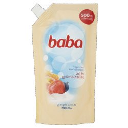Folyékony szappan utántöltő 500 ml Baba Tej és Gyümölcs illat Iroda üzemeltetés, munkavédelem Baba