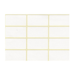 Etikett címke, 20x38mm, 5 lap, 12 címke/lap