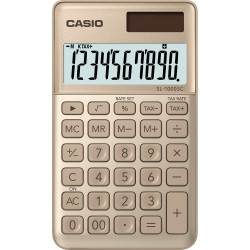 Zsebszámológép 10 digit Casio SL 1000 arany Irodatechnika, kellékei Casio