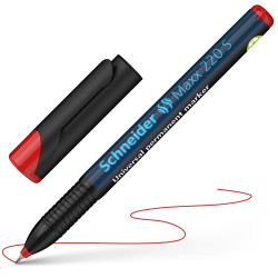 Alkoholos marker OHP 0,7mm tűhegyű Schneider Maxx 222 F piros