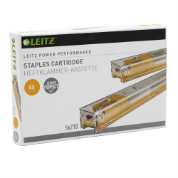 Tűzőkapocs patron K8 (sárga) LEITZ Irodatechnika, kellékei Leitz