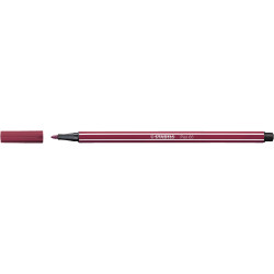 Rostirón, filctoll 1mm, M STABILO Pen 68 bordó Filctoll Stabilo