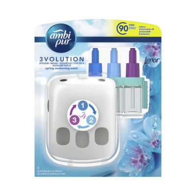 Légfrissítő elektromos kezdőcsomag 20 ml Ambi Pur 3 Volution Lenor Spring