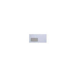 Boríték LC6/5 enyvezett bélésnyomott bal ablakos 35x90mm 114x229mm B20A20 Bluering® fehér Boríték Bluering