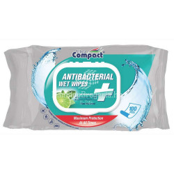 Nedves törlőkendő antibakteriális 100 lap/csom Ultra Compact Iroda üzemeltetés, munkavédelem Egyéb