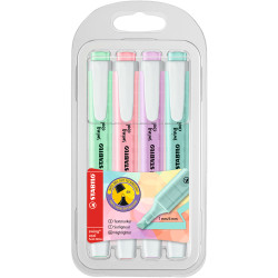 Szövegkiemelő 1-4mm, vágott hegy 4 db-os Stabilo Swing cool pastel 275/4 Író- irodaszer, papíráru Stabilo