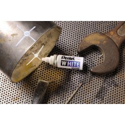 Alkoholos marker 3 mm, kúphegyű Pentel X100W fehér PenTools