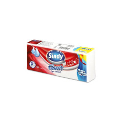 Papírzsebkendő 3 rétegű 100 db/csomag Sindy Classic Iroda üzemeltetés, munkavédelem Sindy
