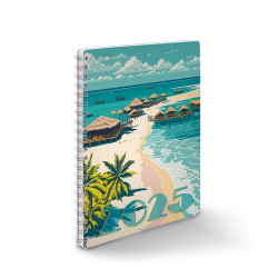 Határidőnapló spirálozott SP1 A/5, heti fehér lapokkal kolibri Realsystem 2026. Határidőnapló Realsystem