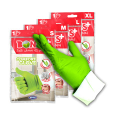 Gumikesztyű XL háztartási Bonus+ Komfort_B036 zöld Háztartási kesztyű Bonus