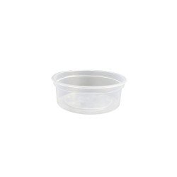 Elviteles doboz alj, kerek, szószos, öntetes tál 80 ml PP 100 db/csomag, áttetsző Asztali kiegészítők, kellékek Egyéb