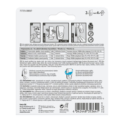 Akasztó öntapadós műanyag, 1 kg teherbírású 2 darab/bliszter Tesa Powerstrips átlátszó