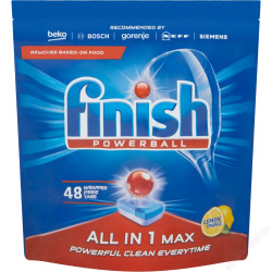 Mosogatógép tabletta 48 db/doboz Finish All in Max Lemon Gépi mosogatás Finish