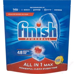 Mosogatógép tabletta 48 db/doboz Finish All in Max Lemon Gépi mosogatás Finish