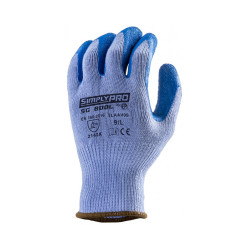 Védőkesztyű poliészter vastag 10-es kötésű L-es méret _1LAAV09 kék Iroda üzemeltetés, munkavédelem Egyéb