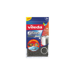 Súrolópárna inox 2 db/csomag Vileda Glitzi Power_F17202 Iroda üzemeltetés, munkavédelem Vileda háztartási