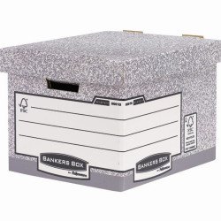 Archiváló konténer, karton, standard, Fellowes® Bankers Box System, 10 db/csomag, Archiválás Fellowes