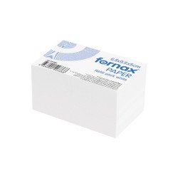 Kockatömb 6,5x9,5x5cm, ragasztás nélküli Fornax fehér Író- irodaszer, papíráru Fornax