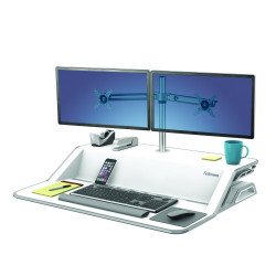 Munkaállomás ülő-álló, Fellowes® Lotus, fehér Munkaállomás Fellowes