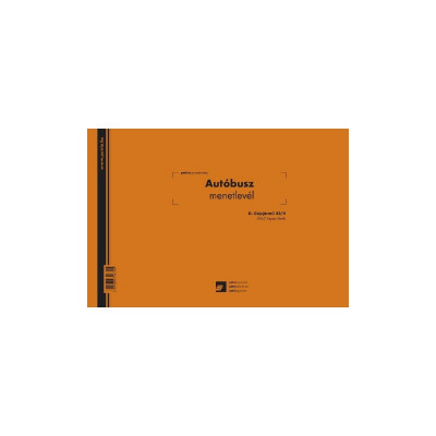Autóbusz menetlevél A4, 50x2lapos fekvő D.GEPJ.42