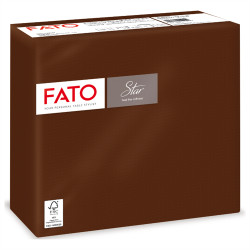 Szalvéta 2 rétegű 1/4 hajtású 38 x 38 cm 40 lap/csomag Star Fato_82991000 csokokládé