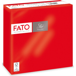 Szalvéta 2 rétegű 38 x 38 cm 40 lap/cs Fato Star piros_82990400 Iroda üzemeltetés, munkavédelem Fato