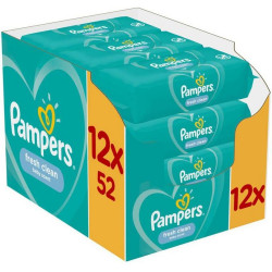 Nedves törlőkendő 12 x 52 lap/doboz Pampers Fresh Clean Iroda üzemeltetés, munkavédelem Egyéb