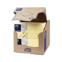 Szalvéta 3 rétegű 1/4 hajtású 32,8 x 32,5 cm 150 lap/csomag Advanced Soft Lunch Tork_477868 pezsgő