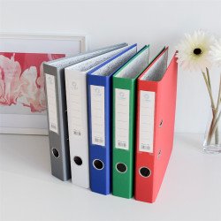 Iratrendező A4, 5cm,lapraszerelt, Bluering® Smart szürke