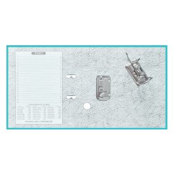 Iratrendező A4, 5cm,lapraszerelt, Bluering® Smart türkiz Iratrendező Bluering