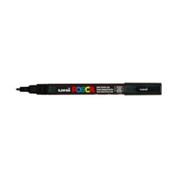Dekormarker 0,9-1,3mm, Uni Posca PC-3M fekete Dekormarker Uni