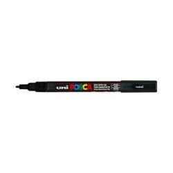 Dekormarker 0,9-1,3mm, Uni Posca PC-3M fekete Dekormarker Uni