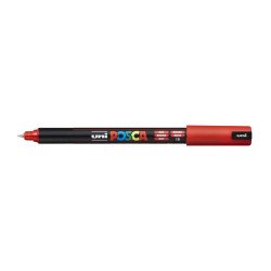 Dekormarker 0,7-1mm, Uni, Posca PC-1MR piros Dekormarker Uni