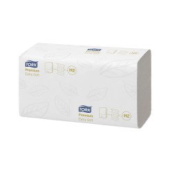Kéztörlő 2 rétegű Interfold hajtogatású 100 lap/csomag 21 cs/karton Extra Soft Xpress® Multifold H2 Tork_100297 fehér Iroda üzemeltetés, munkavédelem Tork