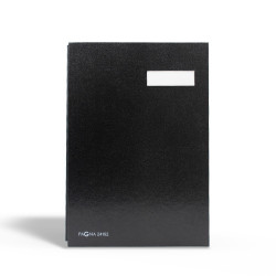 Aláírókönyv, 20lap, A4 Pagna 24192 műanyag borító fekete
